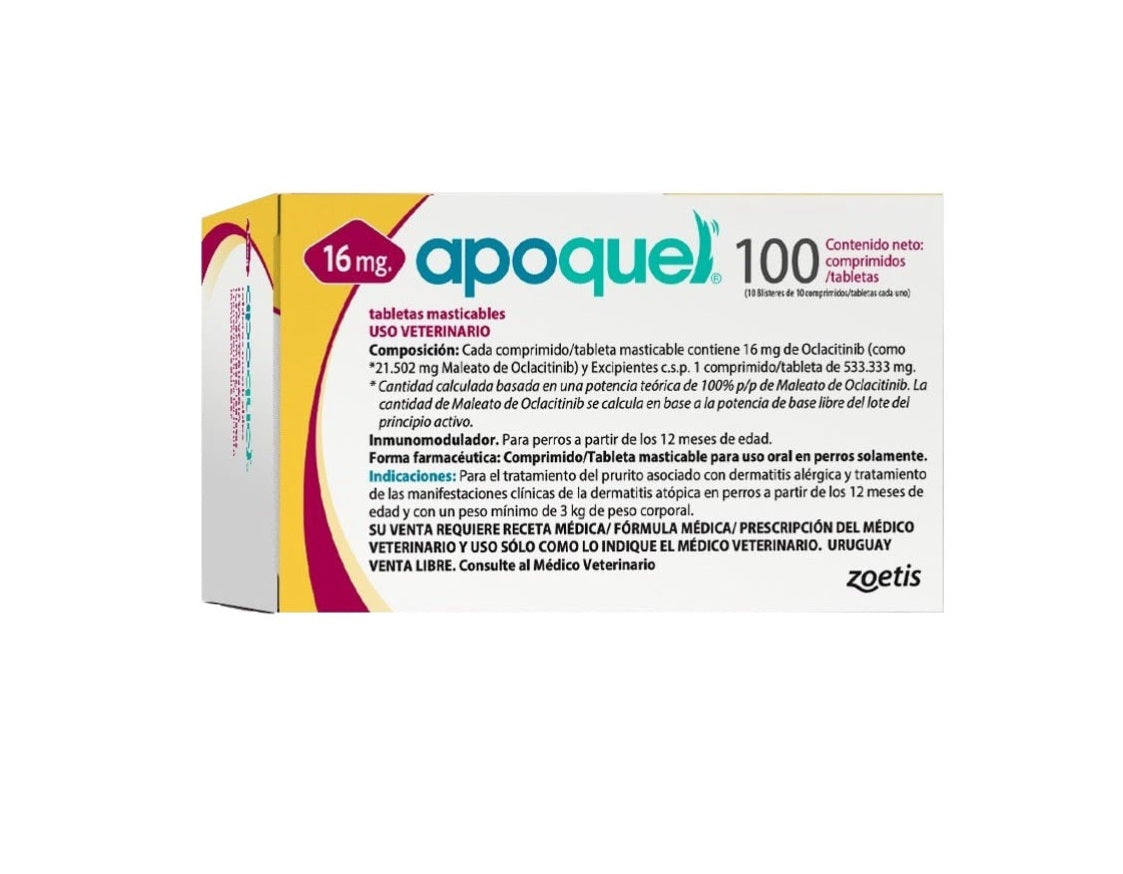 Apoquel Masticable 16 mg 100 tabletas ( Oclacitinib )